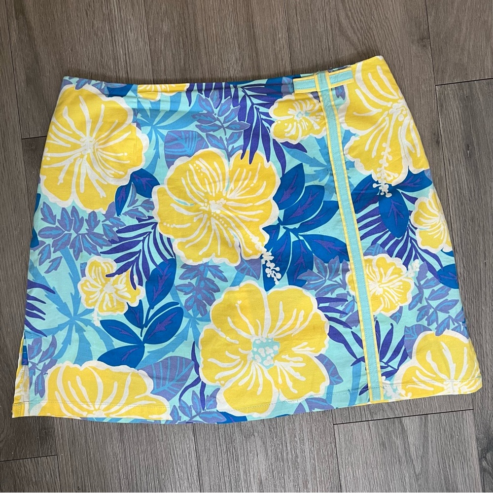 Vintage Lilly Pulitzer Aye Poppy mini skort